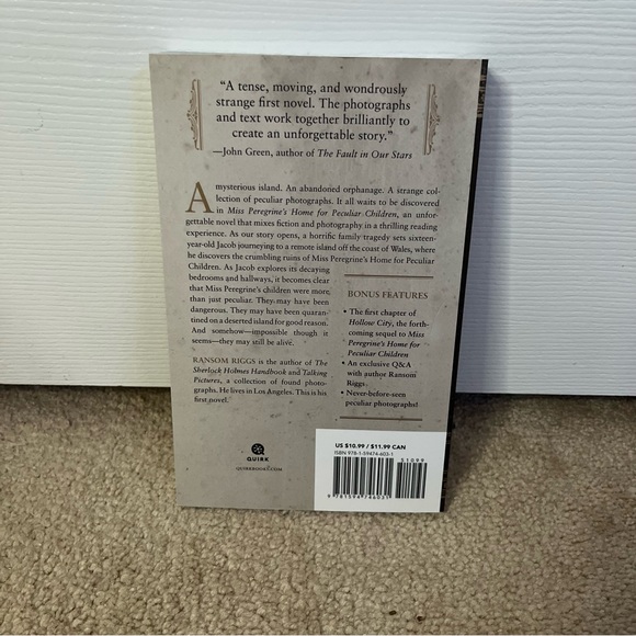 miss perigrines home for peculiar children by ransom riggs - book - Picture 2 of 2